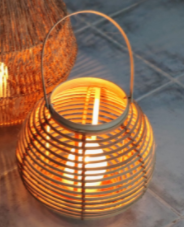 Fanal redondo de bamboo - comprar online