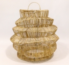 Lampara nido de rattan - M y L