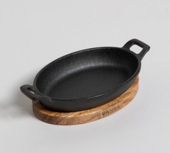 Provoletera madera y hierro ovalada - comprar online