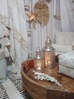 Mesita tallada - 75 cm de diametro - comprar online