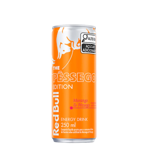 Energético Red Bull Morango e Pêssego 250ml