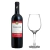Vinho Tinto Suave Chalise + Taça de Vidro Barone