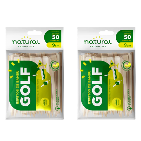 Espeto de Bambu Golf 100 Unidades