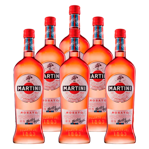 Martini Vermouth Rosato Garrafa 750ml 6 Unidades