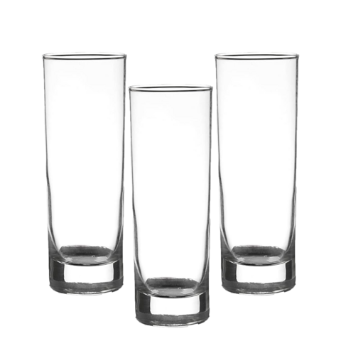 Copo Tubo para Drink Atol 300ml 3 Unidades