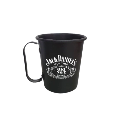 Caneca de Whisky em Alumínio Preta 320ml