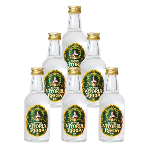 Miniatura Gin Vitória Régia Orgânico 50ml 6 Unidades