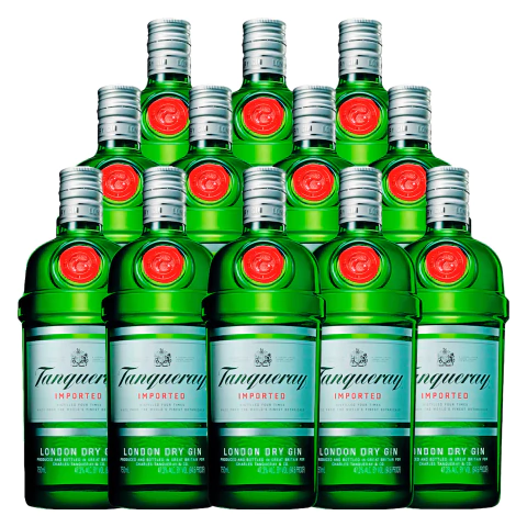 Gin Tanqueray London Dry Garrafa 750ml 12 Unidades