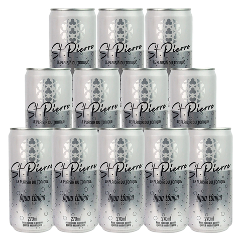 Água Tônica St. Pierre Lata de 270ml 12 Unidades