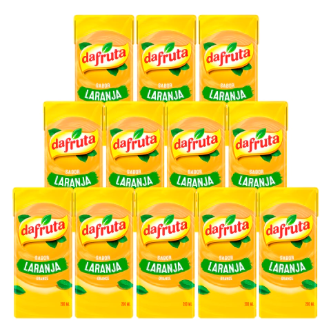 Suco Dafruta Sabor de Laranja 200ml 12 Unidades
