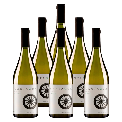 Vinho Fino Branco Cantagua Chardonnay Classic 750ml 6un