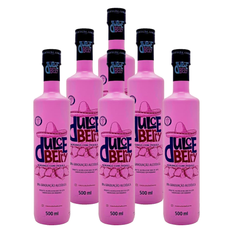 Licor de Morango com Tequila Drikke Dulce Berry 500ml 6un