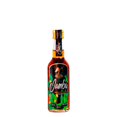 Miniatura Cachaça Mista de Jambu Indiazinha 50ml
