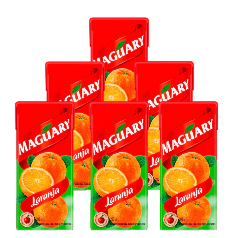 Suco Maguary Nectar de Laranja 200ml 6 Unidades