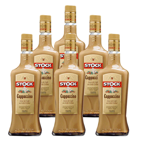Licor Fino de Café e Leite Stock Cappuccino 720ml 6 Unidades