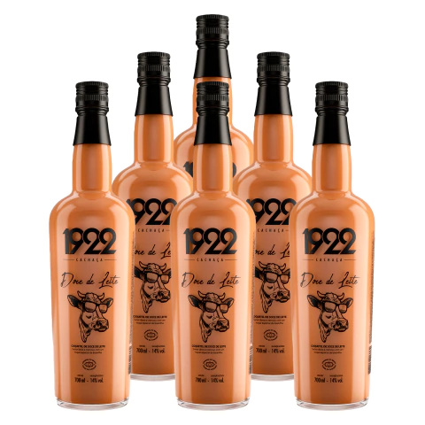 Licor de Doce de Leite 1922 700ml 6 Unidades