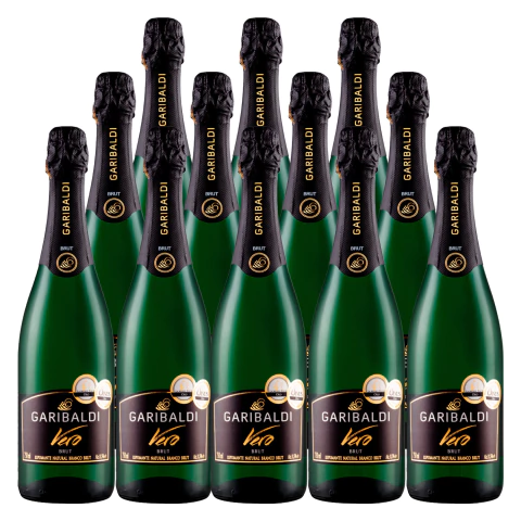 Espumante Garibaldi Vero Branco Brut 750ml 12 Unidades