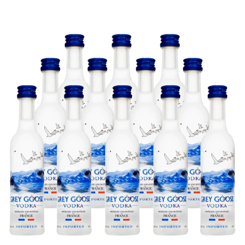Miniatura Vodka Grey Goose 50ml 12 Unidades