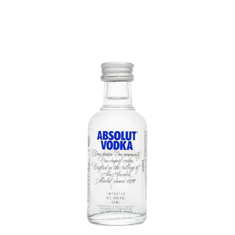 Miniatura Vodka Sueca Absolut Tradicional 50ml