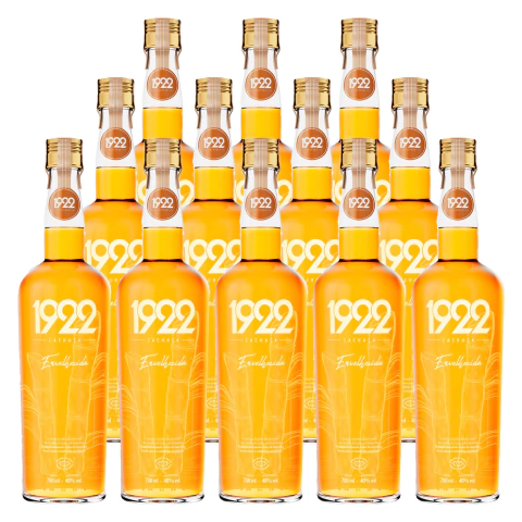 Cachaça Nacional 1922 Envelhecida 700ml 12 Unidades