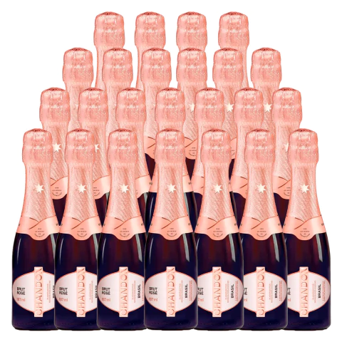 Espumante Chandon Baby Brut Rosé 187ml 24 Unidades