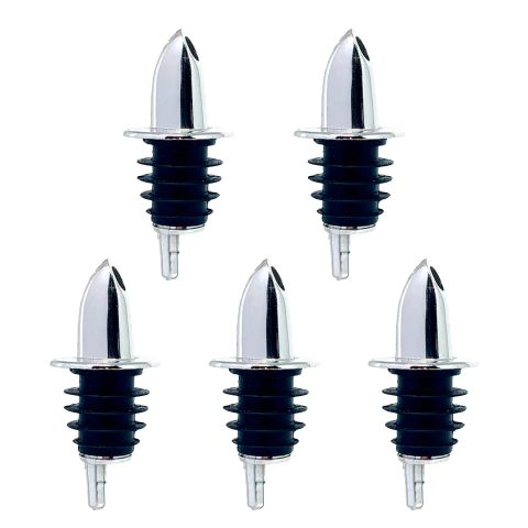 Bico Dosador de Plástico para Bebidas Cromado 5 Unidades