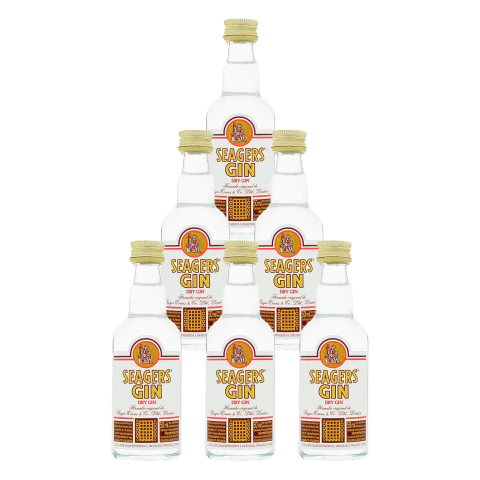 Miniatura Gin Seagers Dry 50ml 6 Unidades