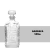 Garrafa de Vidro para Whisky Diamante Lyor 500ml na internet