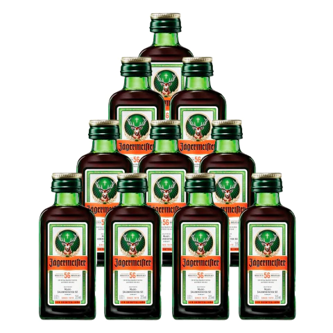 Miniatura Licor Fino de Ervas Jägermeister 20ml 10 Unidades