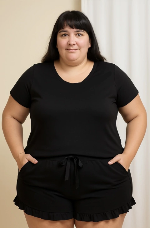 Pijama Ónix - (remera larga) - comprar online