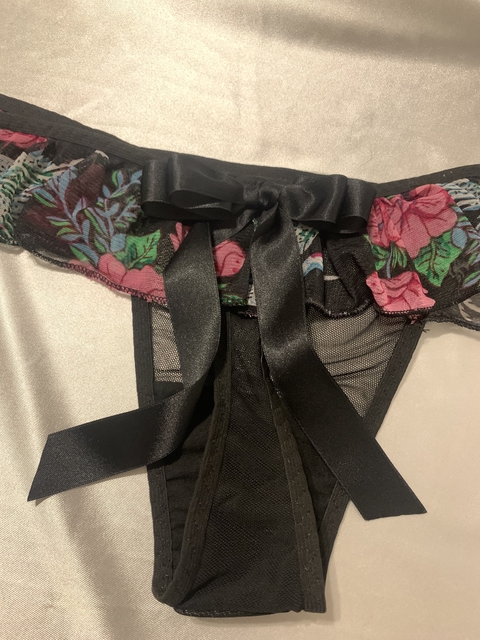 Tanga volados estampada Grulla