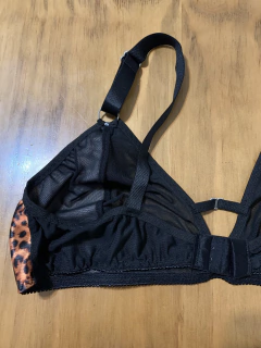 Corpiño triangulito estampado combinado - Kundalini.lenceria