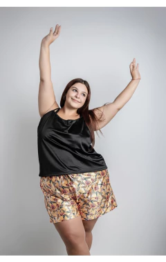 Camiseta saten con lycra - comprar online