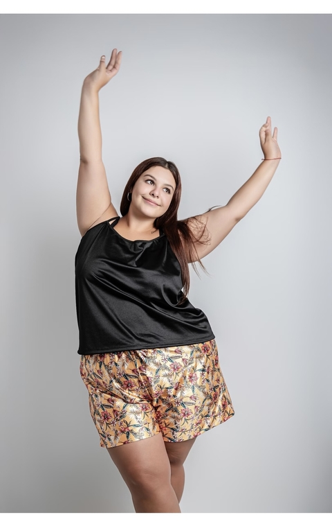 Camiseta saten con lycra - comprar online