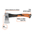 Hacha de Mano Truper 500gs Mango Fibra de Vidrio 35cm 14951 en internet