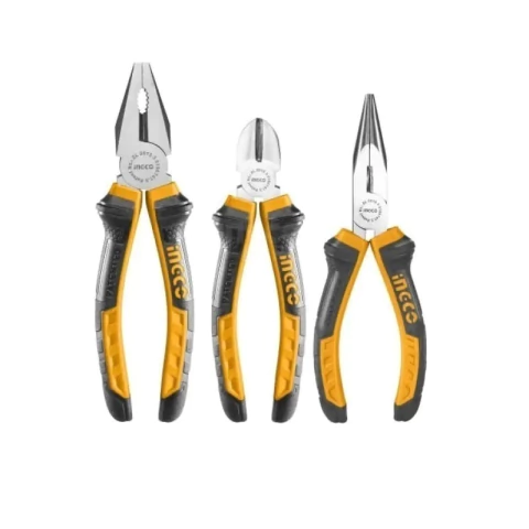 Set de 3 Pinzas y Alicates Ingco 8" 6" 6" HKPS08318