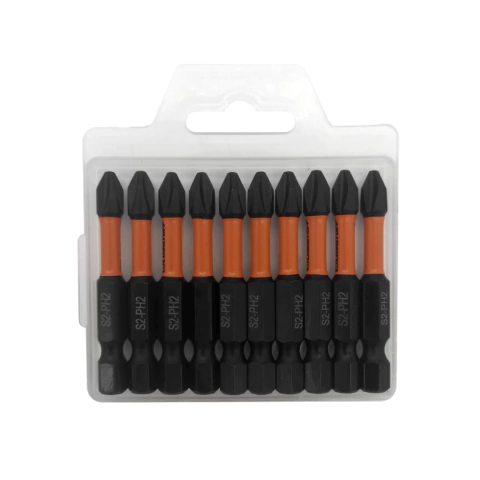 Set 10 Puntas Phillips Lusqtoff PH2x50mm Hexagonal PPH250L-9