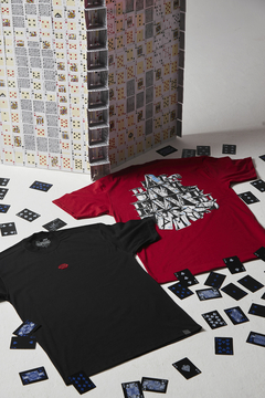PEITA ''CASTELO DE CARTAS'' VERMELHA - Primos44