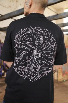 PEITA ''MANDALA'' PMO PRETO E ROSA - comprar online