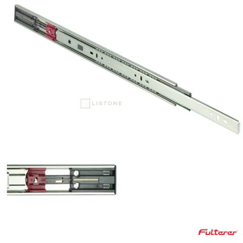 Corrediça Telescópica com Amortecedor Ext. Total - Capacidade de Carga de 45 kg | Fulterer FR 5046