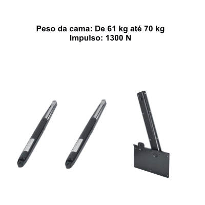 Kit Ferragem BETTLIFT Cama Retrátil Longitudinal com Amortecedor - loja online