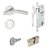 KIT Fechadura + Maçaneta PONS Aço Inox Polido Uso Externo