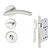 KIT Fechadura + Maçaneta PONS Aço Inox Polido para WC