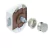 Fechadura Push Lock Fosco 19mm e Caixa Branca