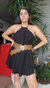 CINTO COURO FIVELA FLORAL - comprar online