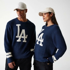 SWEATER NEW ERA MLB KNITWEAR LOS ANGELES DODGERS - AZUL MARINHO