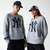 SWEATER NEW ERA MLB KNITWEAR NEW YORK YANKESS - CINZA