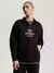 MOLETOM TOMMY JEANS LOGO RELAX ATHLETIC - PRETO