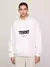 BLUSA TOMMY JEANS FABRIC ZIP POLAR - BRANCO