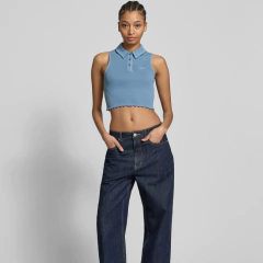 Regata Tommy Jeans Cropped polo - Off White